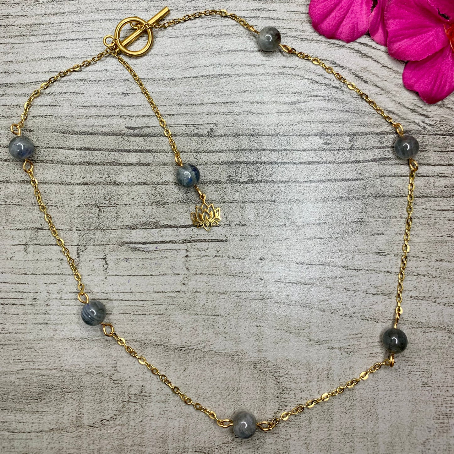 Collier mi-long Labradorite