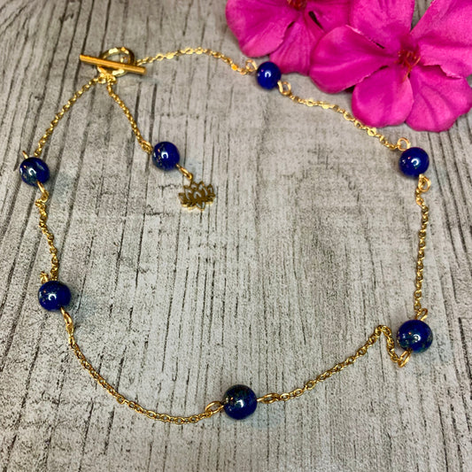 Collier mi-long Lapis Lazuli