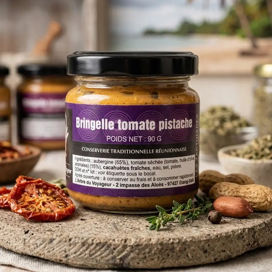 Tartinades Bringelles Tomate Pistache L’Arbre du Voyageur