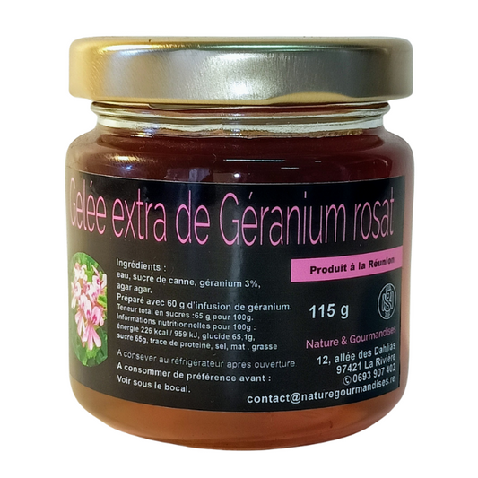 Gelée extra de Géranium rosat 115g ou 230g